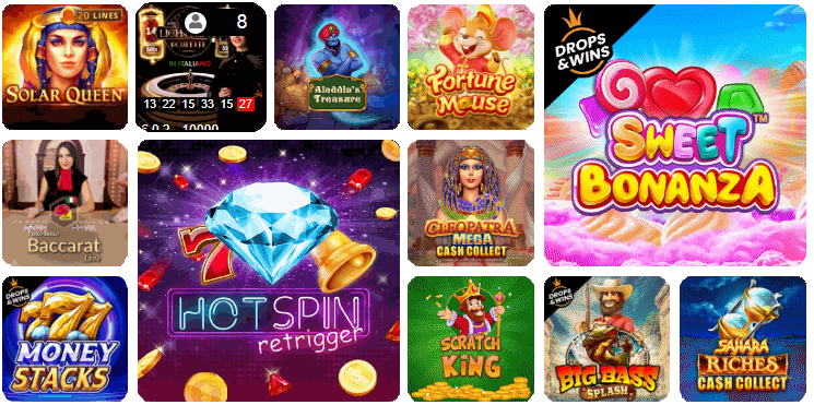 Gratowin Slot machine e giochi