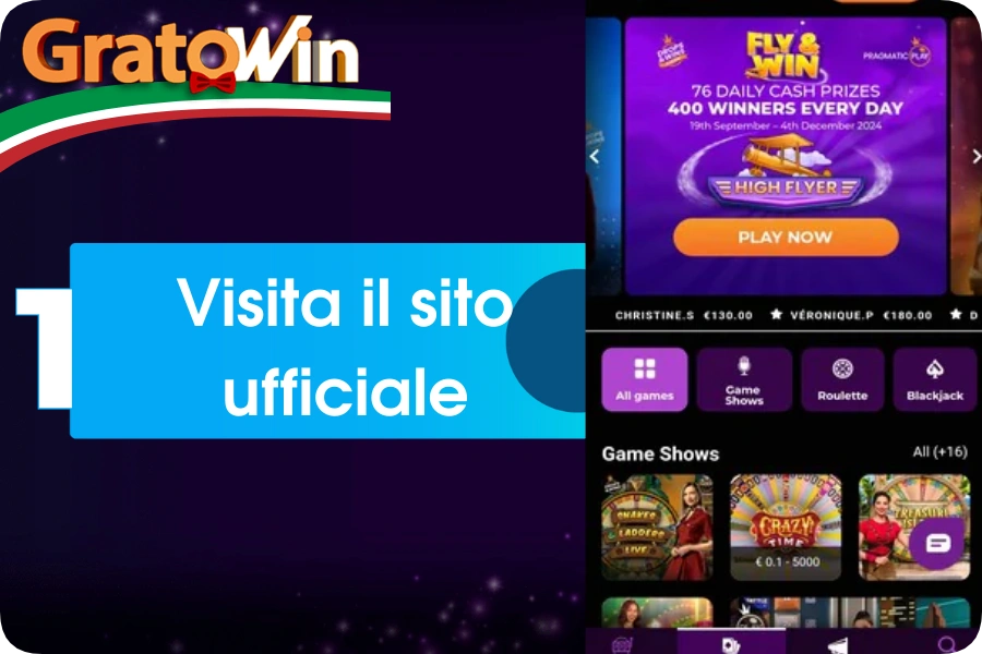 GratoWin Visita il sito ufficiale